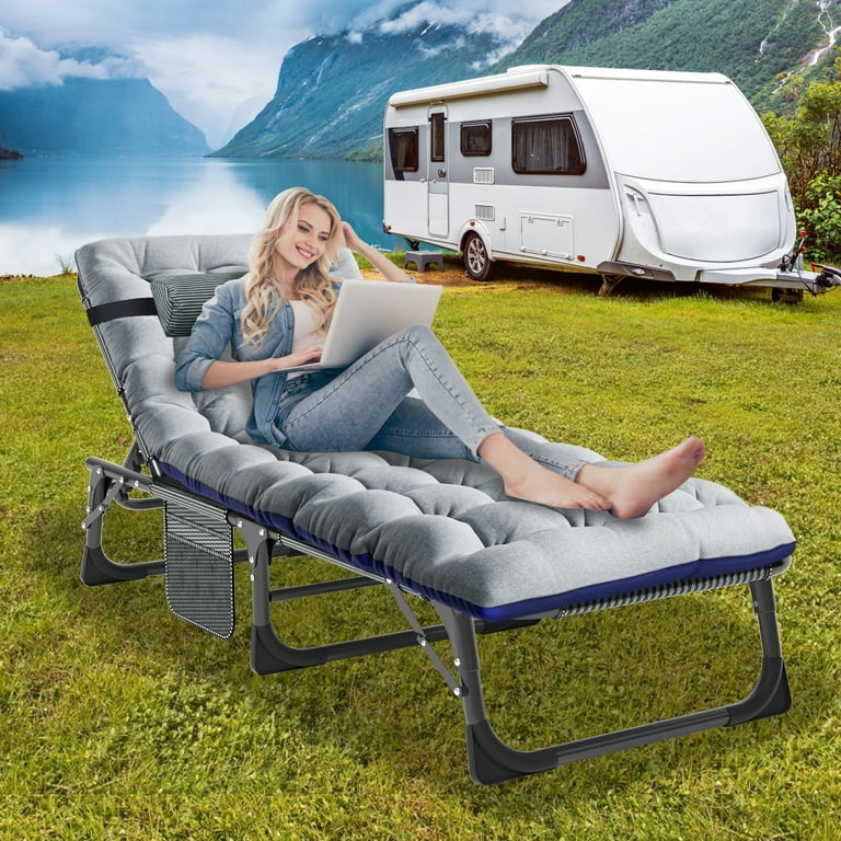 Camping Mattress Lilypelle Portable Folding Camping Cot Adjustable