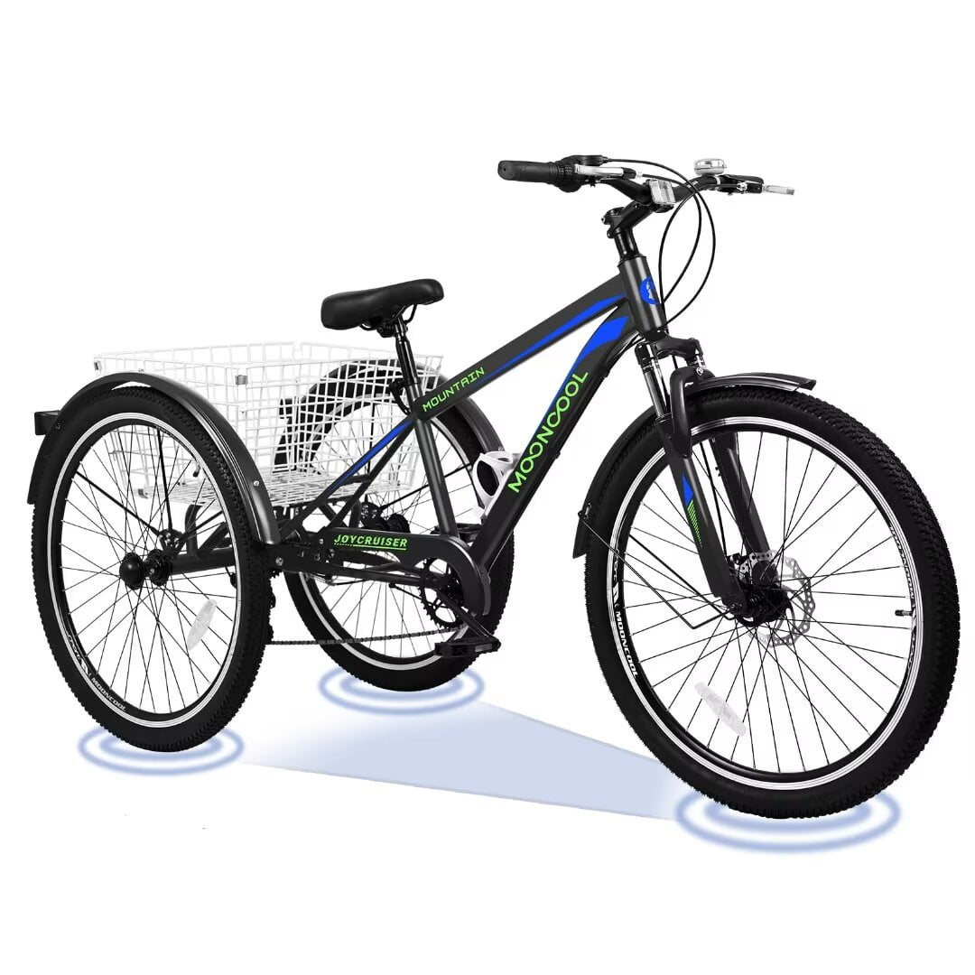bike 7 Speed 24 3 Wheel Adult Tricycle Gearsmith Red. bicycle tircycle Walmart