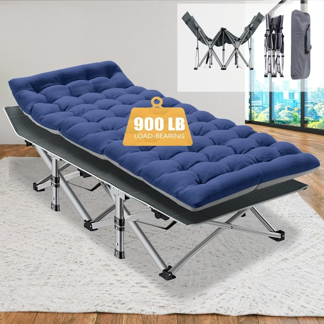 Docred Camping Cot Folding Camping Bed for Adults, Heavy Duty