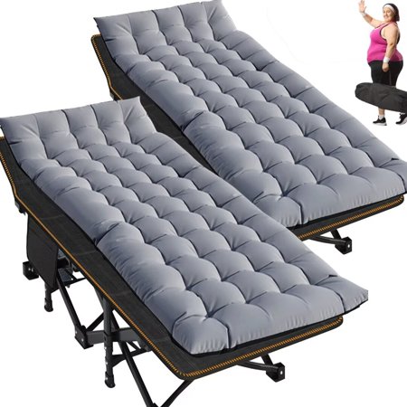 Docred Folding Camping Cot with Mattress,Fold Cots ,Portable Sleeping Bed,17 Pounds weight,over 900 lbs weight capacity