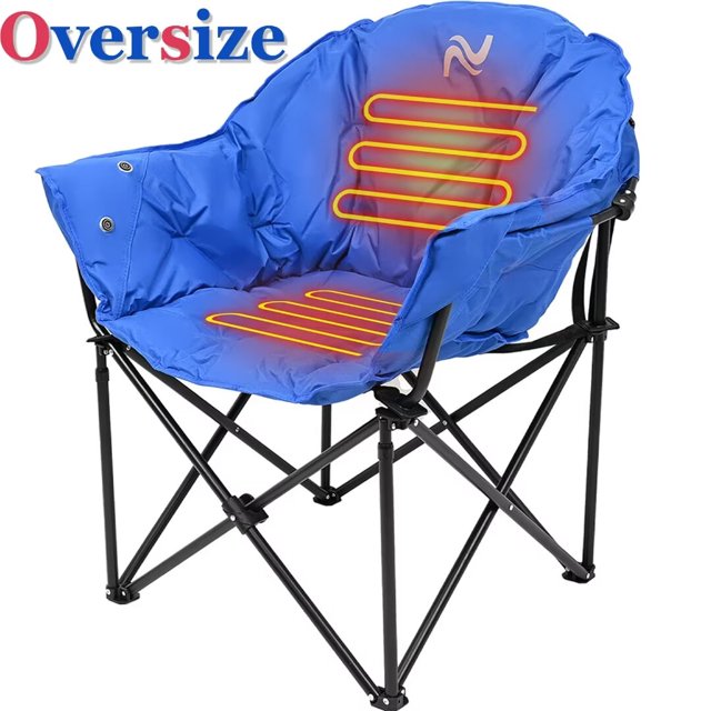 Docred Heated Camping Chair, thicken Padded Portable Camping Chair