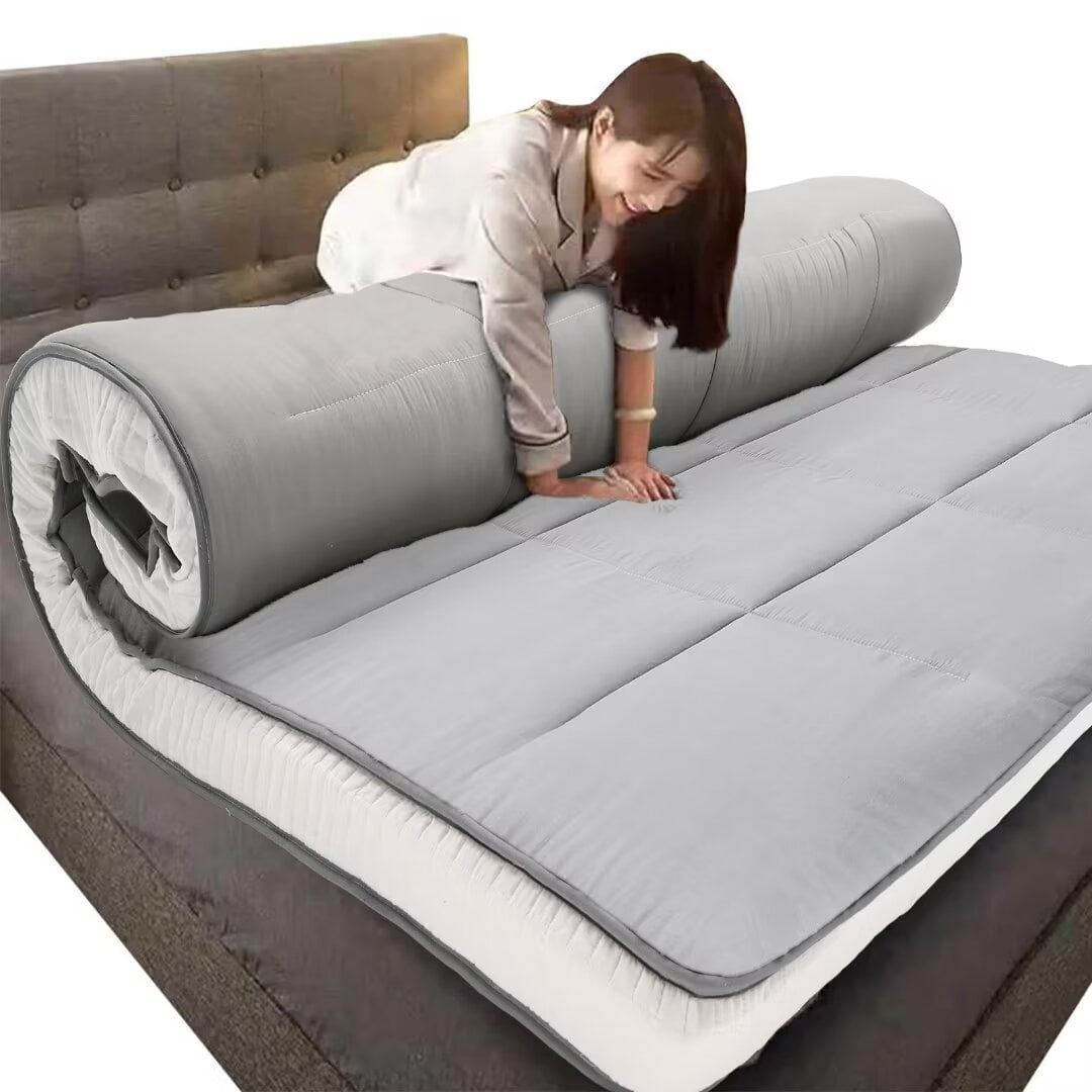 Docred Japanese Floor Mattress Futon Mattress, Memory Foam Futon Roll