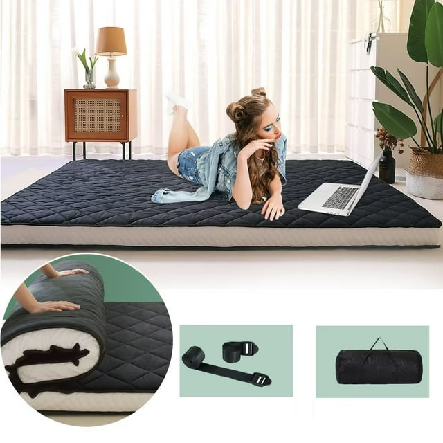 Docred Japanese Floor Mattress Futon Mattress, Thicken Tatami Mat