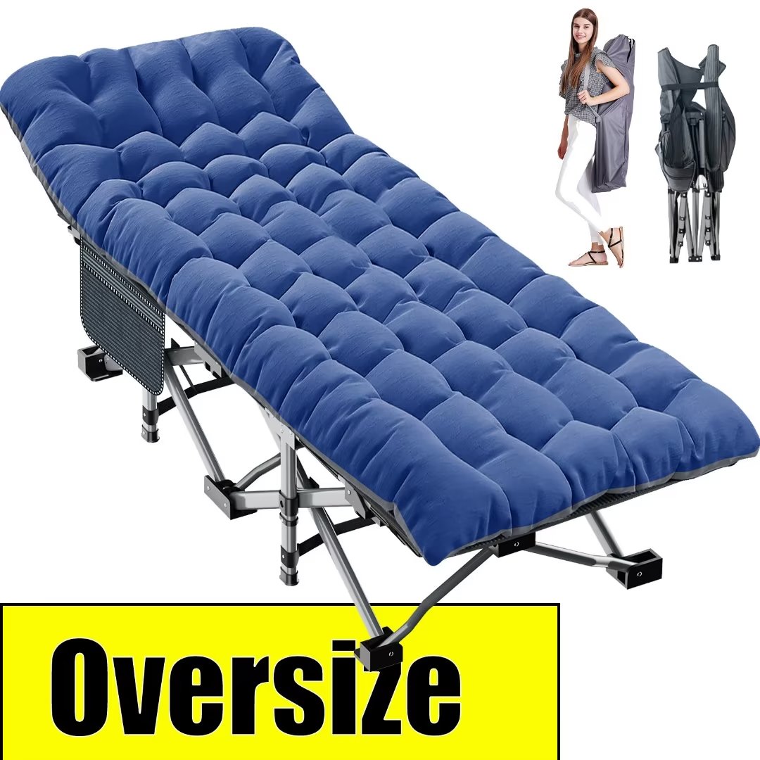 Docred Oversize Folding Camping Cot with Mattress,Fold Cots ,Portable