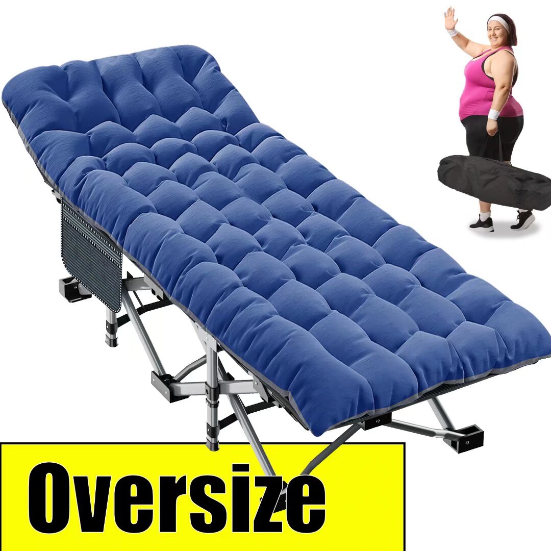 Docred Oversized Adults Folding Camping Cot Double Layer Oxford Strong