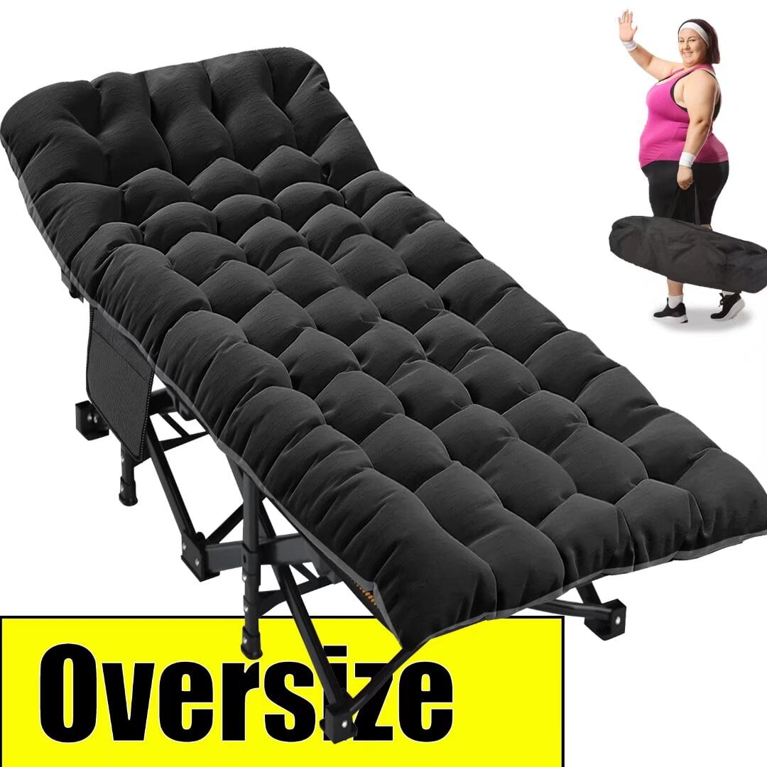 Docred Oversized Adults Folding Camping Cot Double Layer Oxford Strong