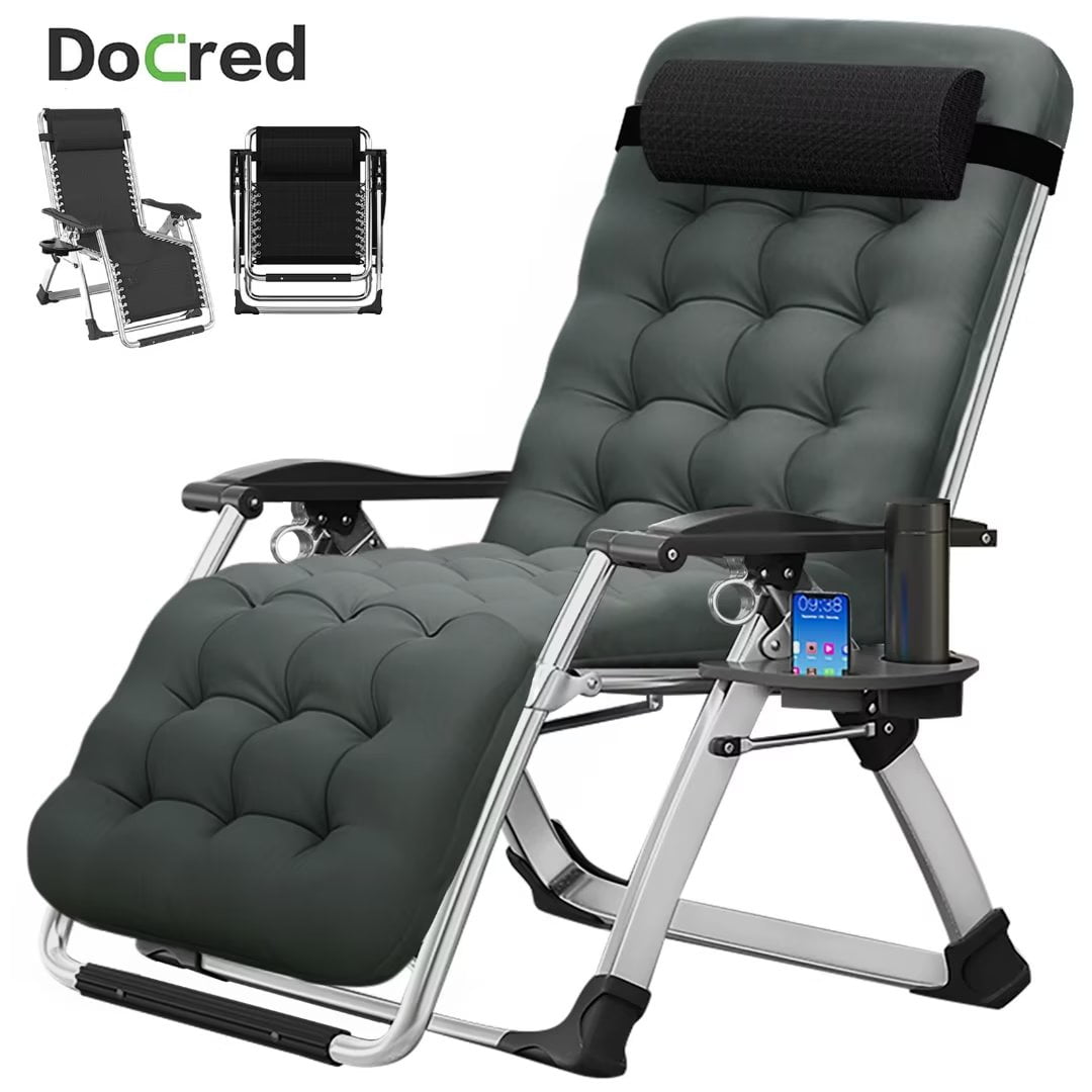 Docred Zero Gravity Chair, Reclining Lounge Chair with Removable