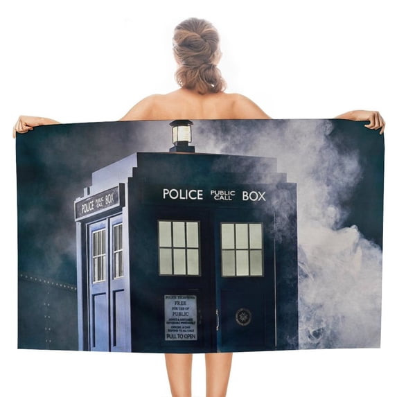 Doctor Who Beach Towel Microfiber Oversized Lightweight Beach Towel Extra Large Sand Free Towels Travel Swim Pool Yoga Gym Camping Beach Essentials Accessories Vacation Gift 51*31 Inch