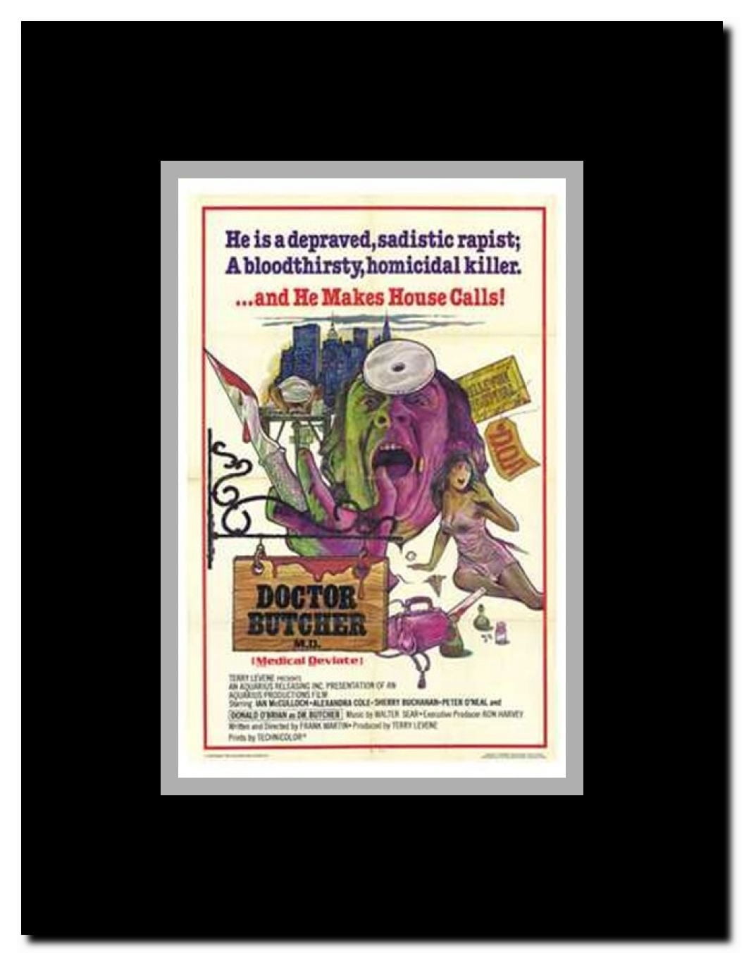 Doctor Butcher Md Framed Movie Poster