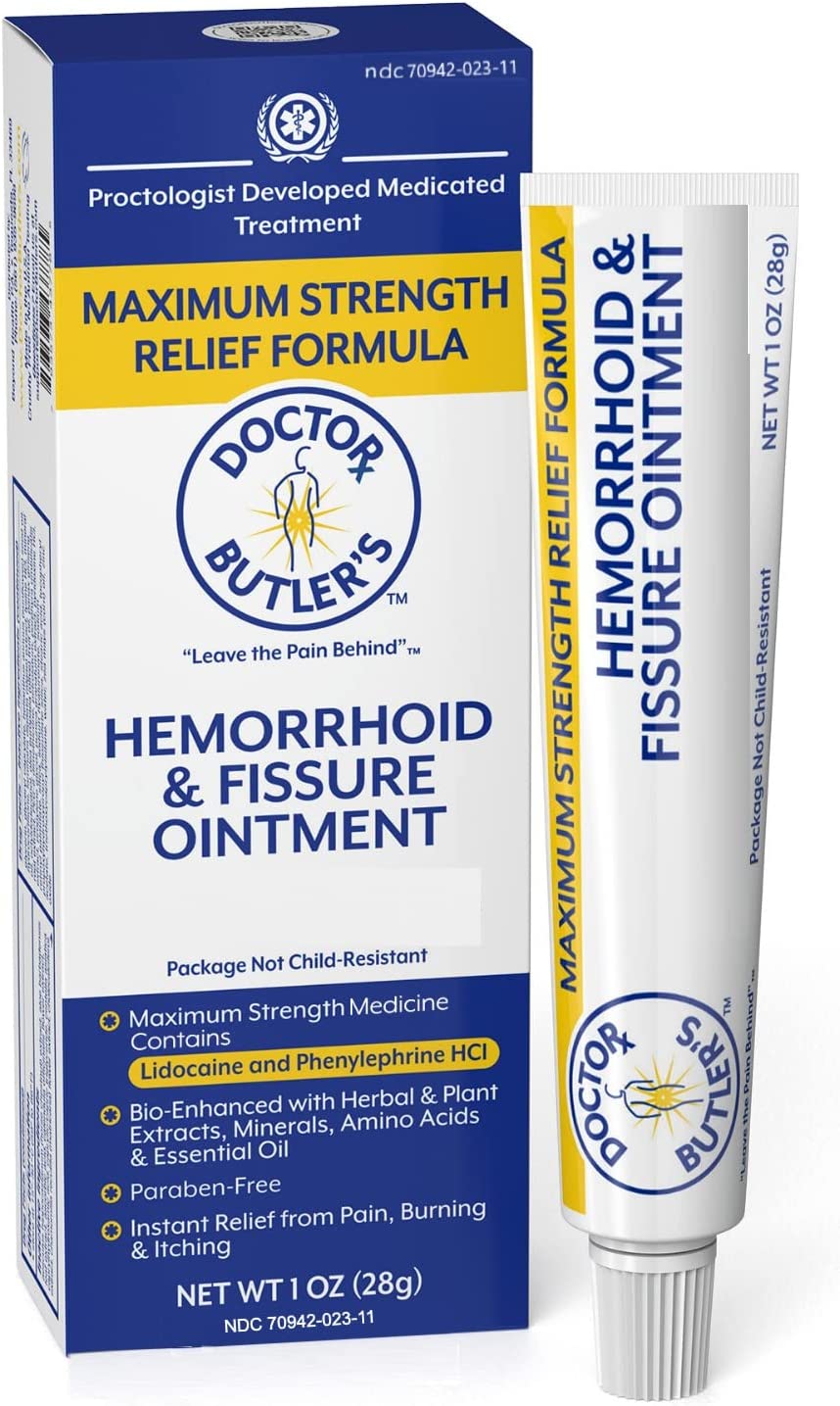 Doctor Butler’s Advanced Hemorrhoid & Fissure Ointment Fast Pain Relief
