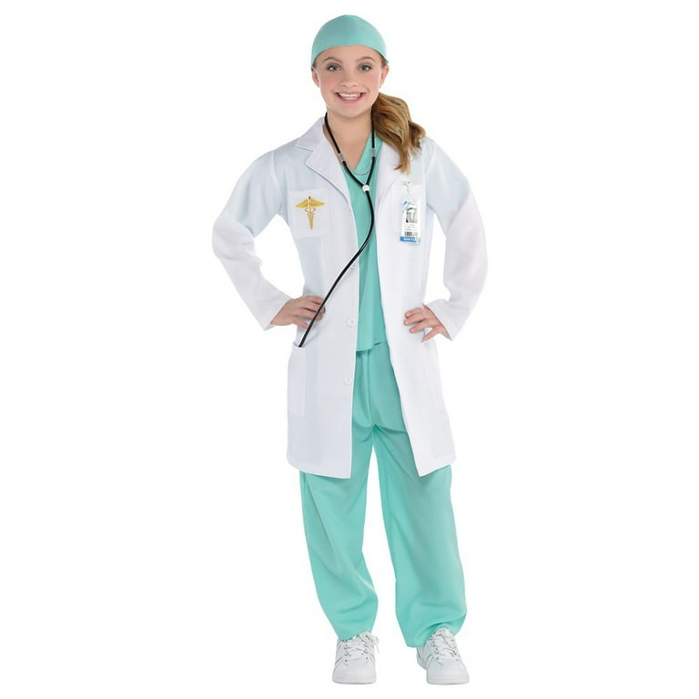 Doctor Girls Toddler Medical Career Nurse Halloween Costume 3T-4T
