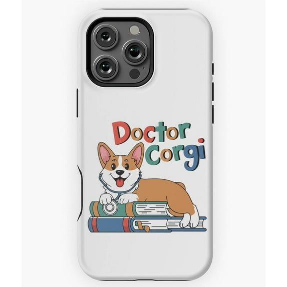 Doctor Corgi Cute Dog Veterinarian Phone Case for iPhone 16 15 14 13 12 11 Pro Max