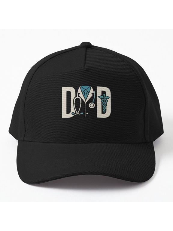 Doctor Dad Baseball Hat, Medical Hero Father's Day Healthcare Design, Classic Cap