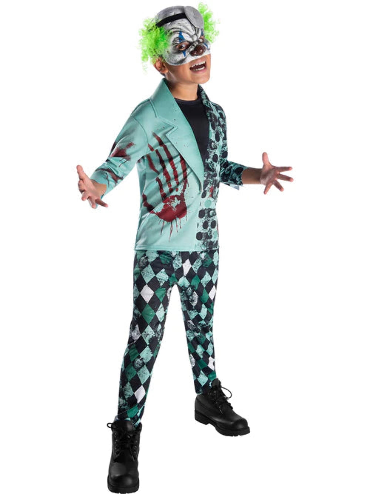 Doctor Death Costume for Kids with Clown Mask Doctor Death Costume for Kids with Clown Mask