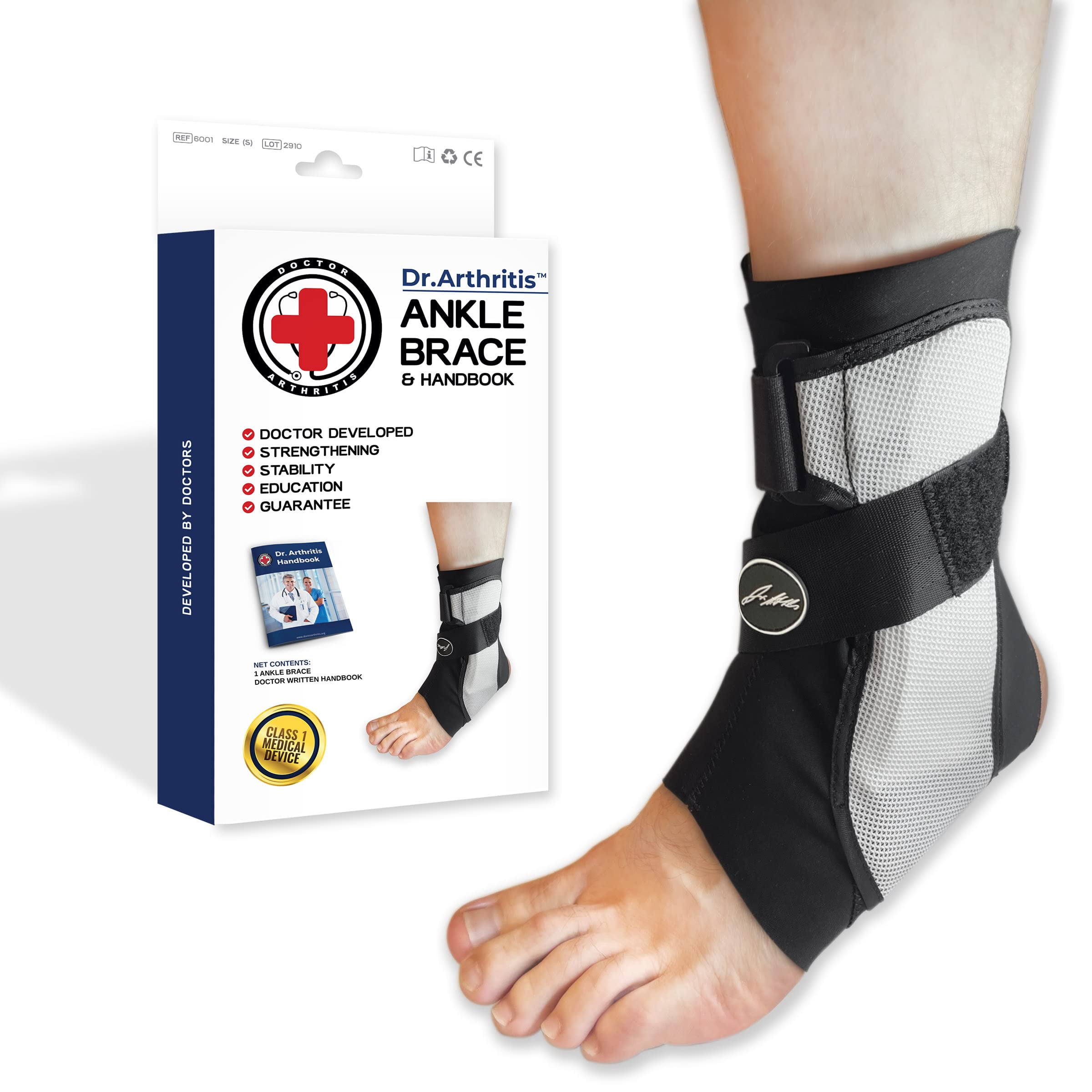 Doctor Developed Ankle Brace for Sprained Ankle, Support Stabilizer