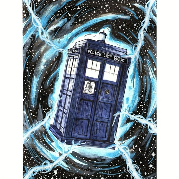 Doctor Who Diamond Painting Set (for Adults) 5D DIY Character Diamond Art Set (for Beginners) Round Full Diamond Diamond Painting Gem Art Crafts (Home Wall Decoration Gift)