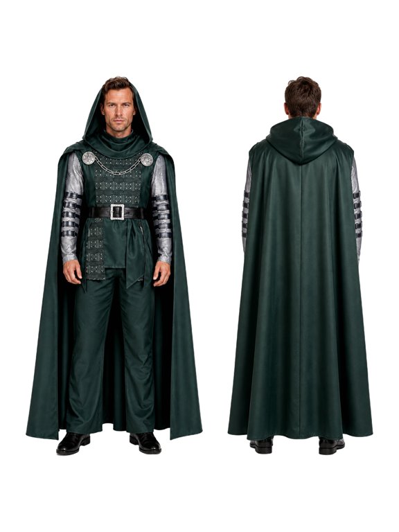 Doctor Doom Costume Role Play Outfit Cosplay Suit for Festive Party Bodysuit Gathering Stage Performance Zentai Jumpsuit Carnival Themed Event Apparel Fancy Clothing Outfit A0229 XL