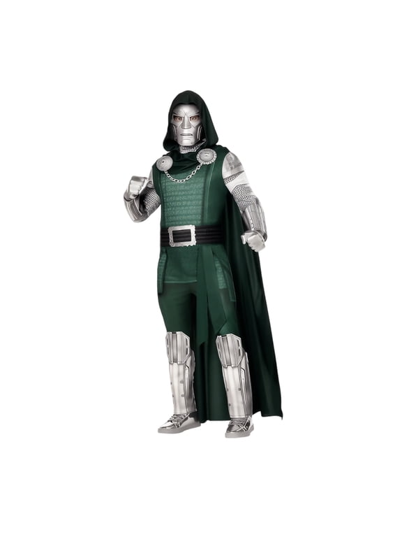 Doctor Doom Costume Role Play Outfit Cosplay Suit for Festive Party Bodysuit Gathering Stage Performance Zentai Jumpsuit Carnival Themed Event Apparel Fancy Clothing Outfit A0973 M