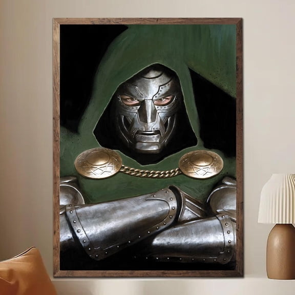 Doctor Doom Masked Monarch of Latveria Poster Marvel Comics Wall Art Fantastic Four Supervillain Print Victor Von Doom Decor poster Wall Art Decor 16x24 UNFRAMED