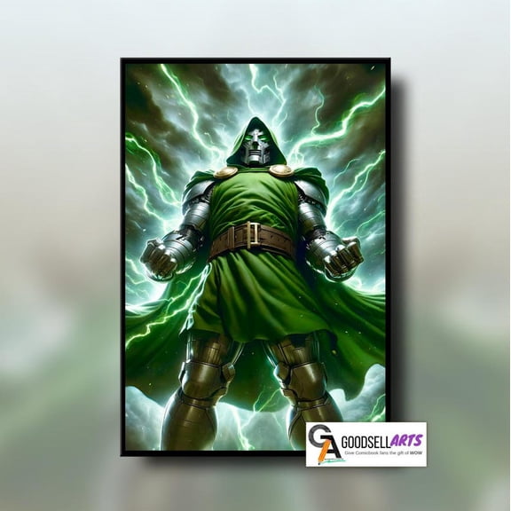 Doctor Doom Poster | Marvel Wall Art Print, Victor Von Doom, Avengers Doomsday, Large Marvel Poster 24x36 UNFRAMED