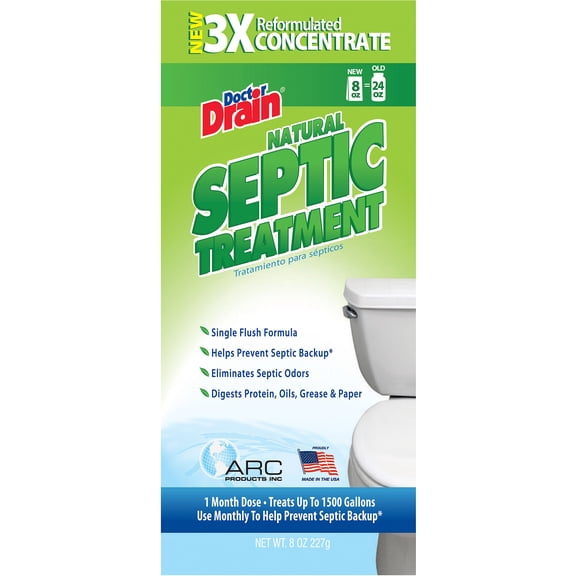 Doctor Drain Natural Septic Tank Treatment, 24 Oz.