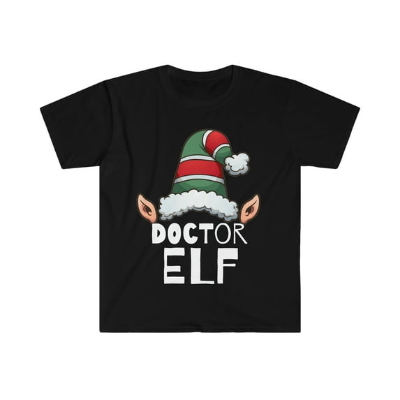 Doctor Elf Unisex T-shirt, S-3XL Christmas Medical School Elves