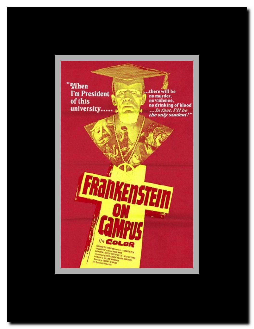 Doctor Frankenstein on Campus Framed Movie Poster