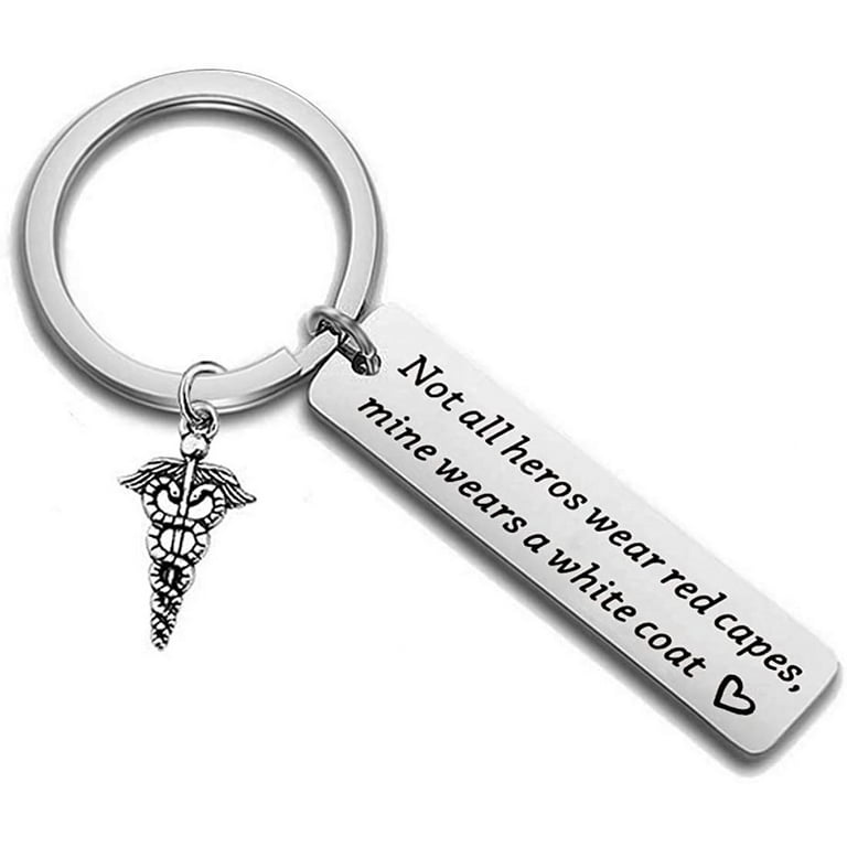 DEGASKEN Best Neighbor Ever Gifts, Funny Gifts for Neighbor, Unique Metal Keychain for Neighbor Farewell Going Away, Women's, Size: Pendant 2* 1.2