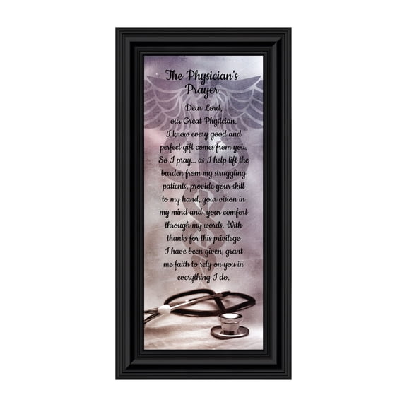 Doctor Gifts, Gifts for Medical School Graduation, Doctor Thank You Gift, Gifts for Doctors Office, Medical Doctor Gifts for Women or Doctor Gifts for Men, A Physician Prayer Framed Poem, 7434B