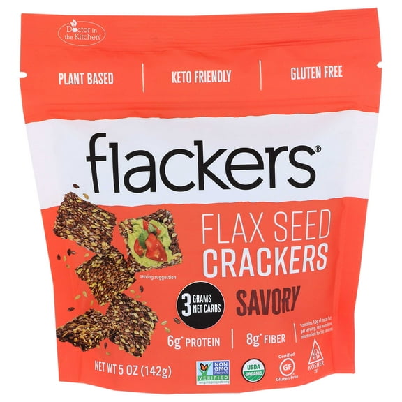 Doctor In The Kitchen Savory Flackers, 5 Ounce -- 6 per case