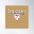 thumbnail image 1 of Doctor In The Making Poster Wall Art, Modern Wall Decor, 16x16 UNFRAMED, 1 of 3