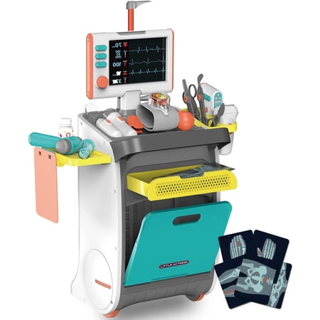 Kiddie Play Doctor Kit for Kids, Medical Station with 20 Accessories