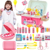 Doctor Kit Toys for 2 3-6 Year Old Girls Boys Toddlers Kids Pretend Play Dress Up Dentist Doctor Set