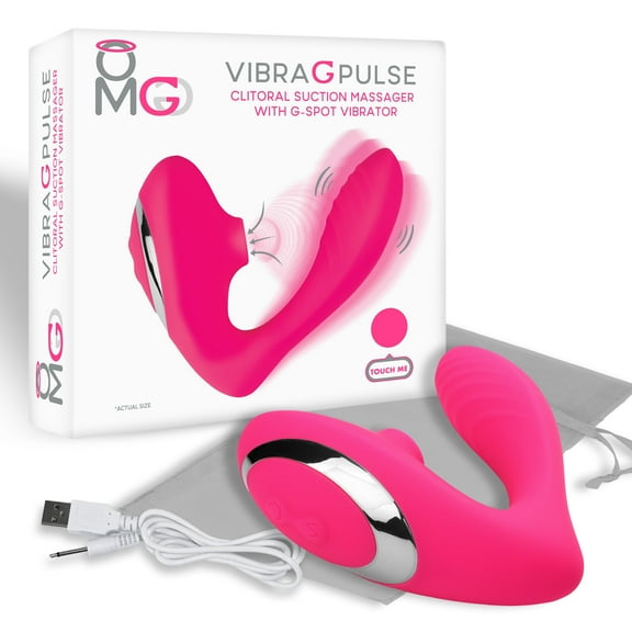 Doctor Love's, Omg Vibra G Pulse Clitoral Suction Massager W/ G-spot Vibrator Pink