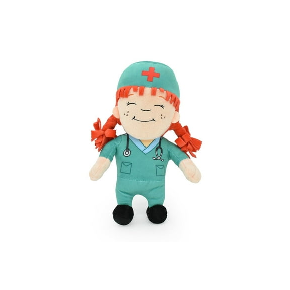 Doctor, Male & Female, Single or Set, Very Nice Plush Figure, 11" (FEMALE DOCTOR)