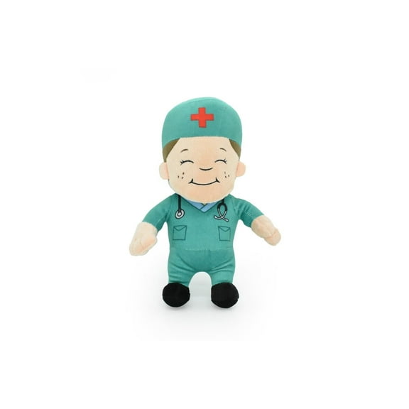 Doctor, Male Nurse, Hospital Worker, First Responder Toy Very Nice Plush Doll, 11" C01BB69