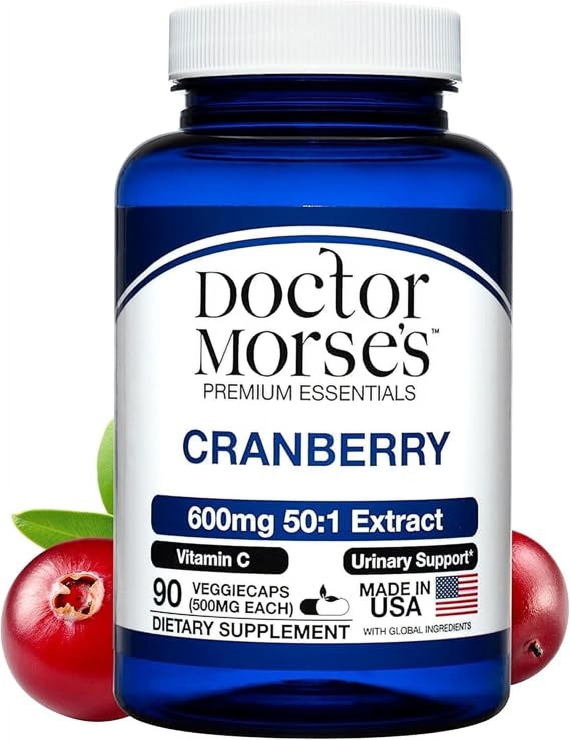 30000mg Cranberry Supplement With Vitamin C - Urinary Tract Support For Women & Men, 90 Capsules