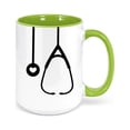 thumbnail image 1 of Doctor Mug, Nurse Mug, Stethoscope, Gift For Nurse, Dr. Coffee Cup, Gift For Doctor, Stethoscope Mug, Medical, Health Field, Nurse Graduate, GREEN, 1 of 1