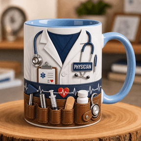 Doctor Mug Personalized Name Physician Gift Coffee Cup for Medical Professionals