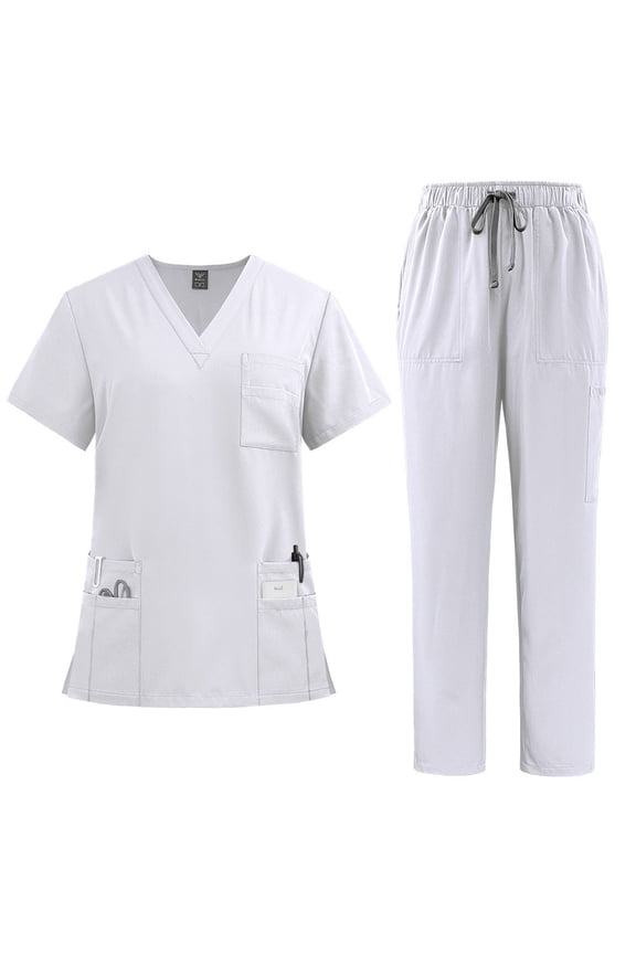 Doctor Nurse Work Uniforms Set Unisex Shirt & Pant Surgical Uniforms Set