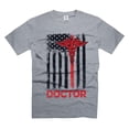 thumbnail image 1 of Doctor Patriotic Shirt Doctor USA Flag Shirt Mens Womens Doctor Shirts Doctor Birthday Tee (Small Grey), 1 of 6