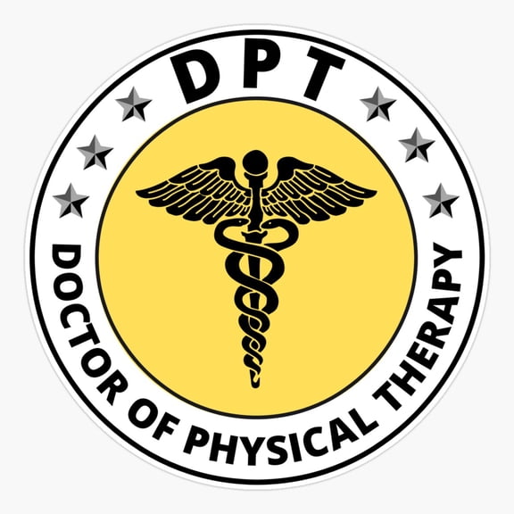 Doctor Physical Therapy Caduceus Art Vinyl Decal Sticker