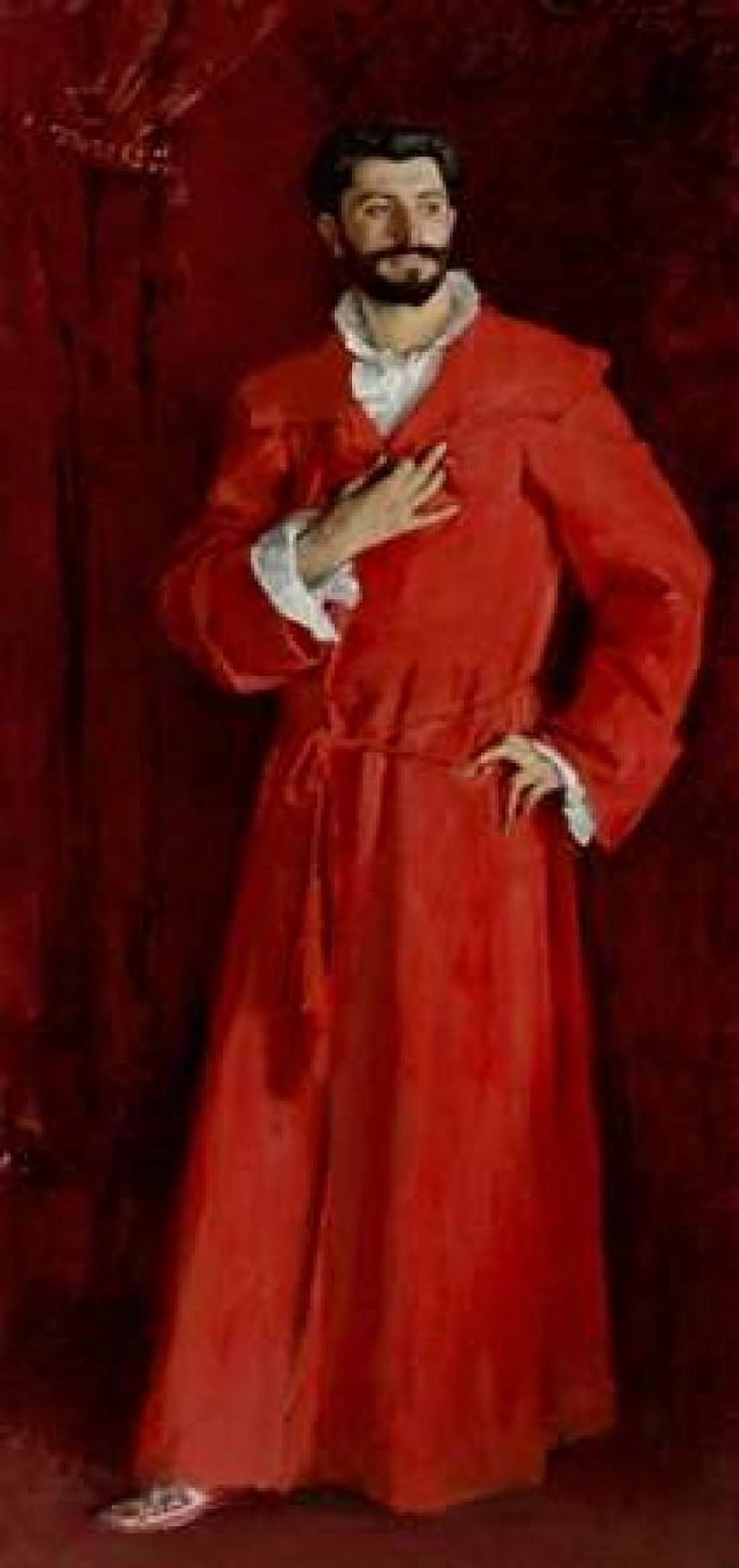 Doctor Pozzi at Home 1881 Canvas Art - John Singer Sargent (24 x 48)