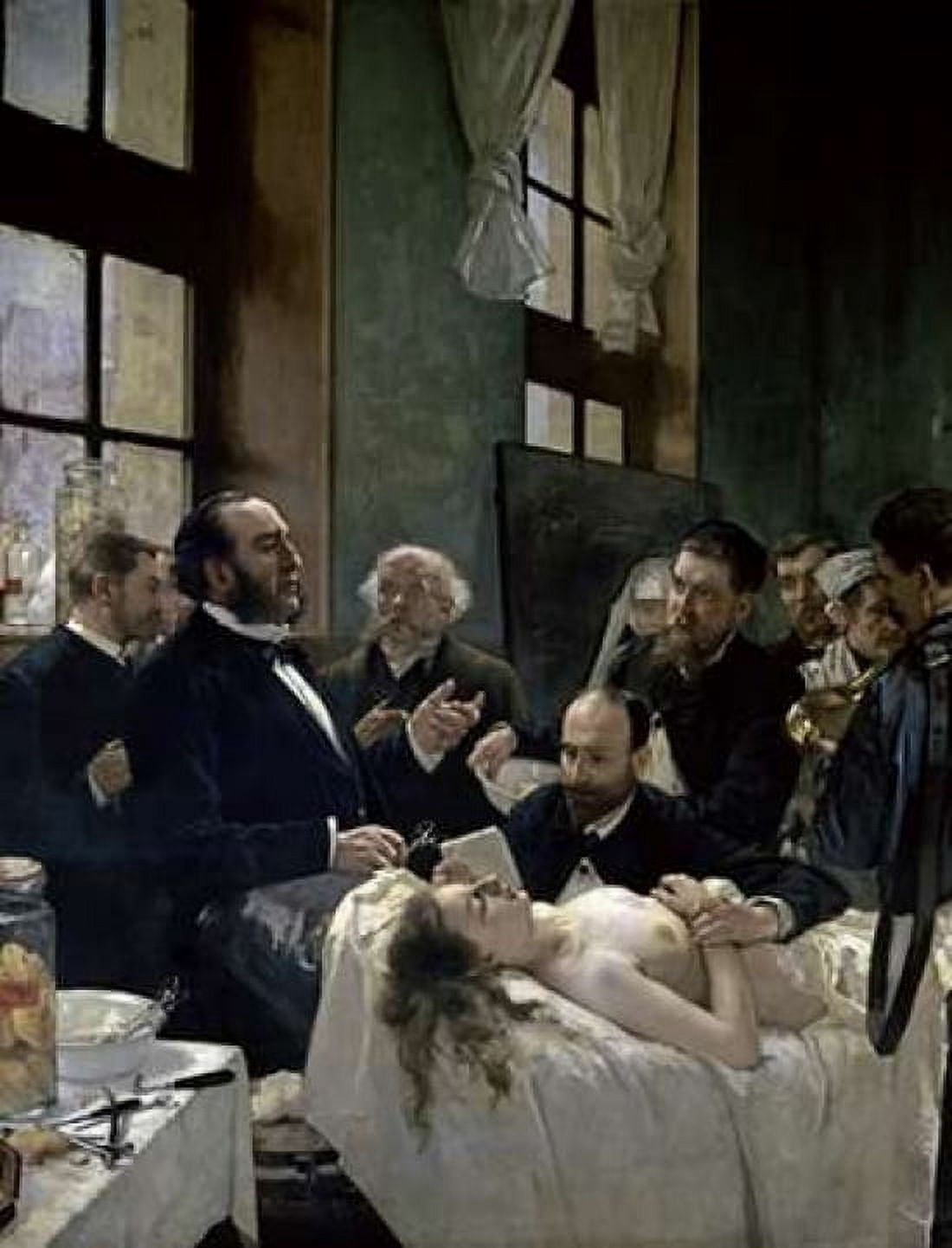 Doctor Preau Operating at the St Louis Hospital Canvas Art - Henri Gervex (18 x 24)