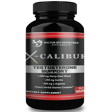 Doctor Recommended X-Calibur - Male Support Testosterone Booster Capsules, 90 Ct
