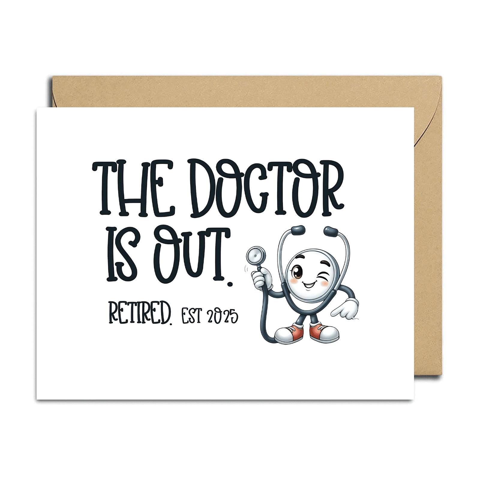 The Doctor is Out Retirement Card – Fun Stethoscope Design – Blank Inside  for Personal Messages – Perfect Gift for Retired Physicians or Healthcare  Professionals - Walmart.com, image size:1600x1600