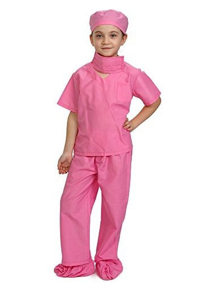 Doctor Scrubs For Kids Pink/Blue Doctor And Nurse Costume By Dress Up