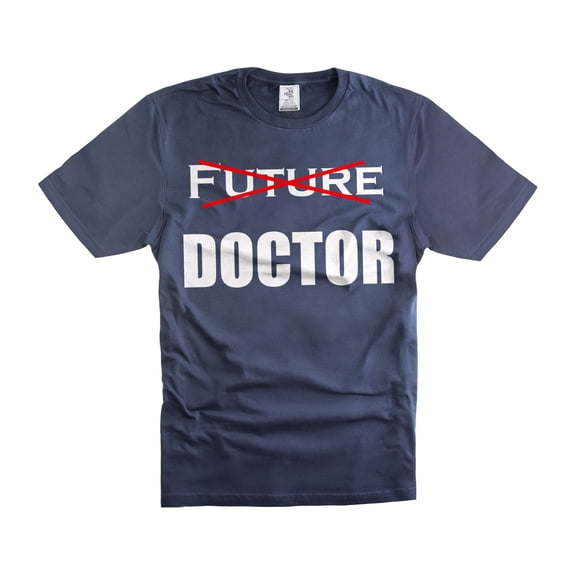Doctor Shirts Fresh Graduate Tee Doctor Graduation T-Shirt Medical Student Gift Medical School Shirt (Medium Navy Blue)