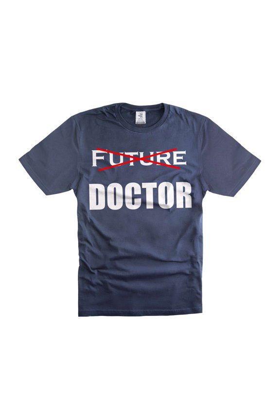 Doctor Shirts Fresh Graduate Tee Doctor Graduation T-Shirt Medical Student Gift Medical School Shirt (Medium Navy Blue)