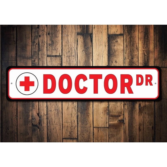 Doctor Sign Decor For Doctor Doctor Decor Hospital Decor Sign For Doc Hero Sign Doctor Home Doctor - Decorations - Size: 16 x 4 Inches